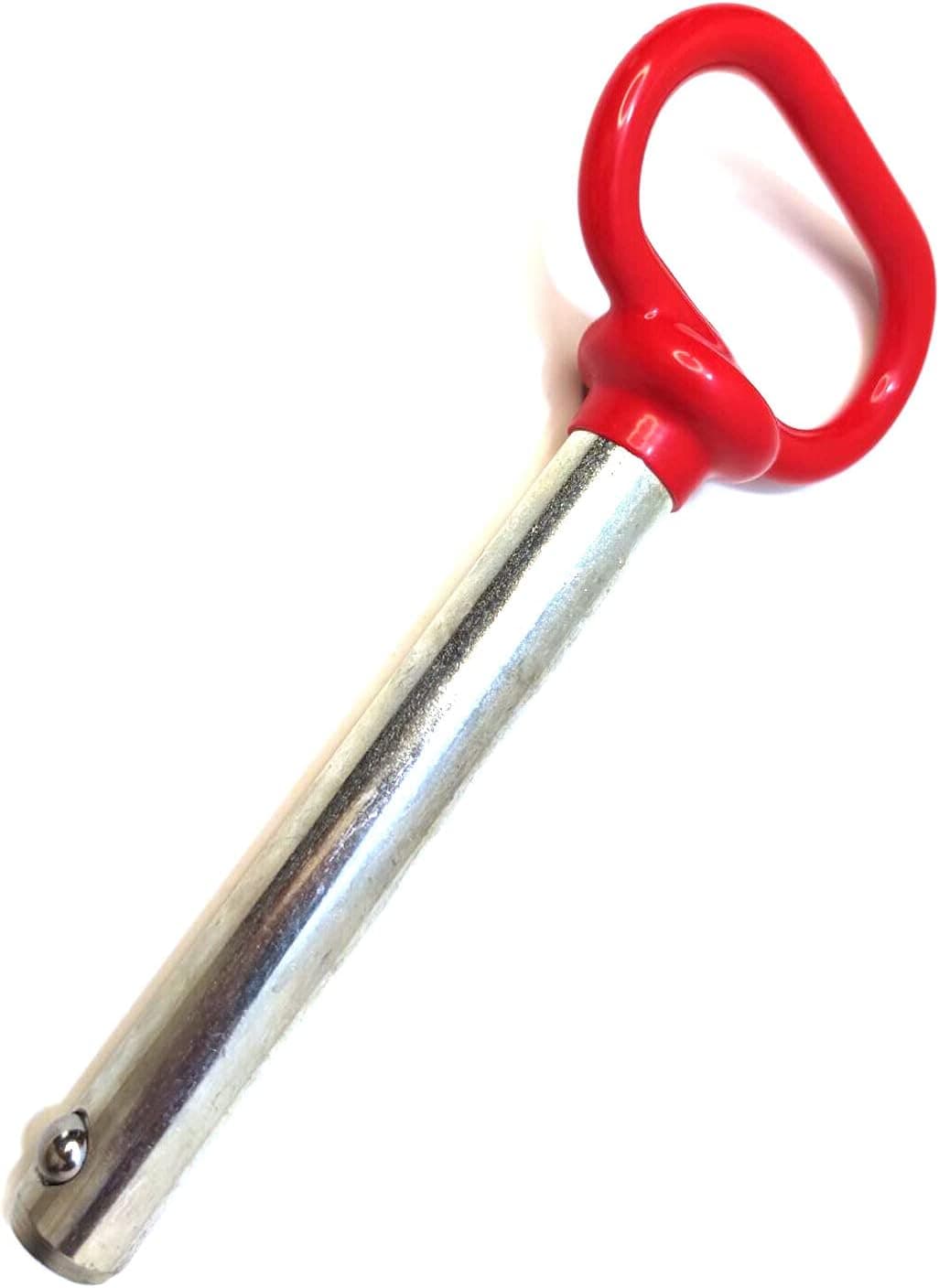 5/8" x 4" Red Handle Detent Pin