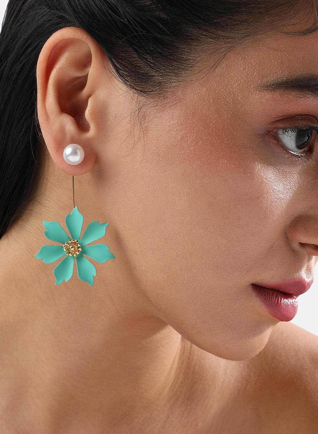 Floral Symphony Artificial Drop Earring Jewellery