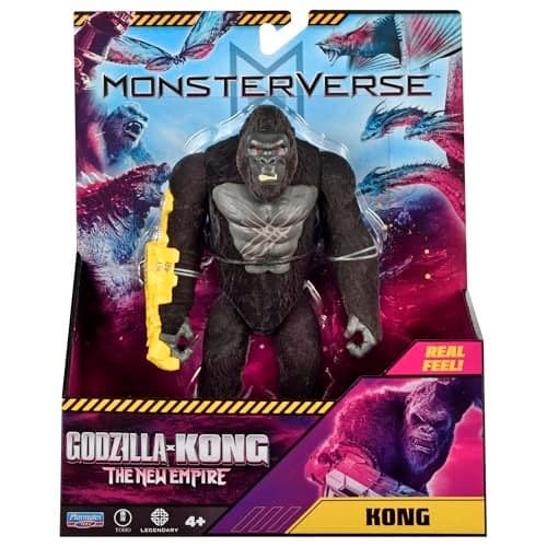 MonsterVerse Godzilla x Kong Articulated Figure 15 cm Model Kong Real Feel for Children from 4 Years MN3181