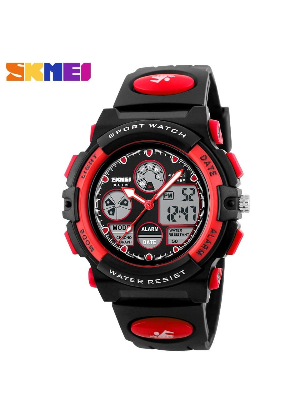 Moment beauty luminous multifunctional student sports waterproof children's electronic sports watch skmei1163