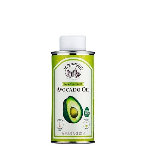 La Tourangelle, Avocado Oil, Handcrafted from Premium Avocados, Great for Cooking, as Butter Substitute, and for Skin and Hair, 8.45 fl oz
