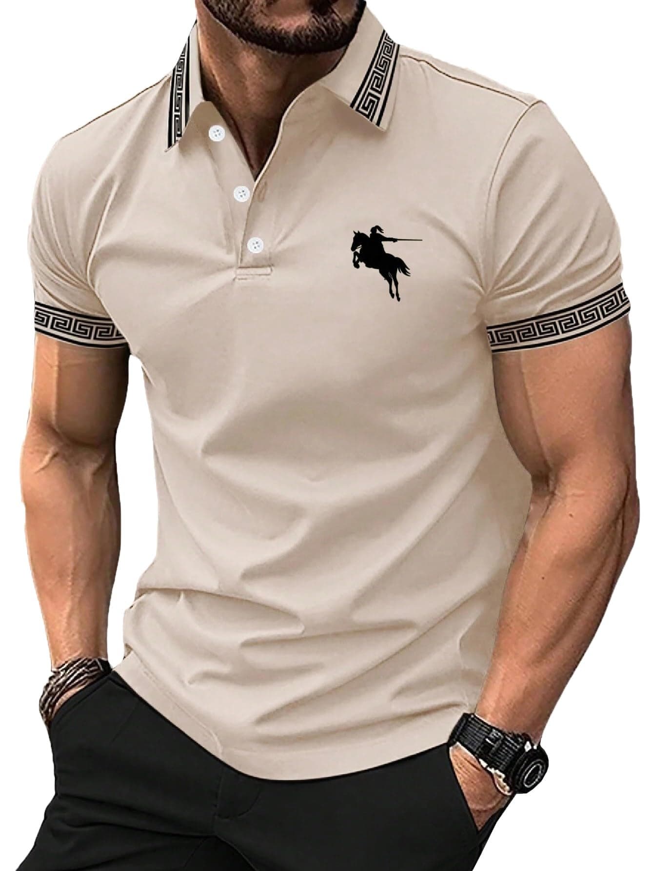 Lymio Men T-Shirt || T-Shirt for Men || Polo T Shirt (Polo-34-Chiku-L)