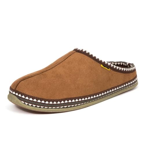 Deer Stags Men's Wherever Microsuede Slipper, Chestnut, 15
