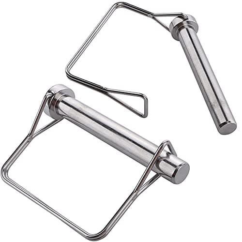 2 Pack Large Safety Coupler Pin 1/2" x 3.54"(12.6mm x 90mm), Full Marine Grade 316 Stainless Steel Heavy Duty Shaft Locking Pin