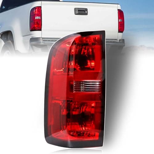 Nakuuly Tail Light Assembly Compatible With 2015-2022 Chevy Colorado Factory Style Left Driver Side Taillight Brake Rear Lamp Red Clear Lens with Bulb and Harness # 84169777 GM2800270C