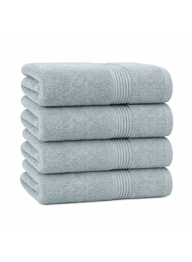 Bliss Casa Bath Towel Set (4 Pack, 70 X 130 cm) - 100% Cotton Quick Drying Highly Absorbent Thick Bathroom Towels - Soft Hotel Quality for Bath and Spa