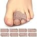 ZenToes Hammer Toe Corrector for Women Men Reusable Fabric Buddy Wraps for Broken Toes Cushioned Toe Splint for Protection Recovery Hammertoe Straightener 8 Count OSFM Beige