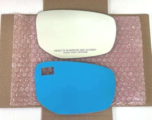 New Replacement Mirror Glass with Full Size Adhesive for 2013-2016 Dodge Dart Passenger Side View Right RH