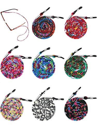 Frienda 8 Pieces Eyeglass Holder Strap Eyeglass Chain Cord Lanyard for Women(Adorable Color)