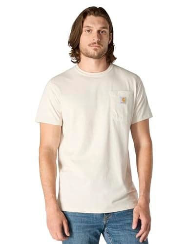 Carhartt Men's Force Relaxed Fit Midweight Short-Sleeve Pocket T-Shirt, Malt, X-Large