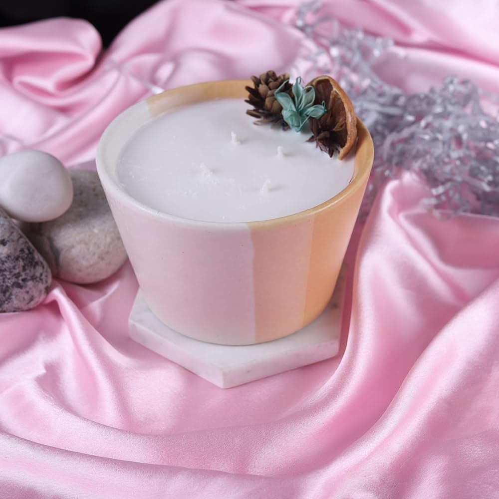 Candle Quiver Globe Flame Serene Pine Forests Scented Candles for Home Decor and Gifting Long Lasting Festive Collection