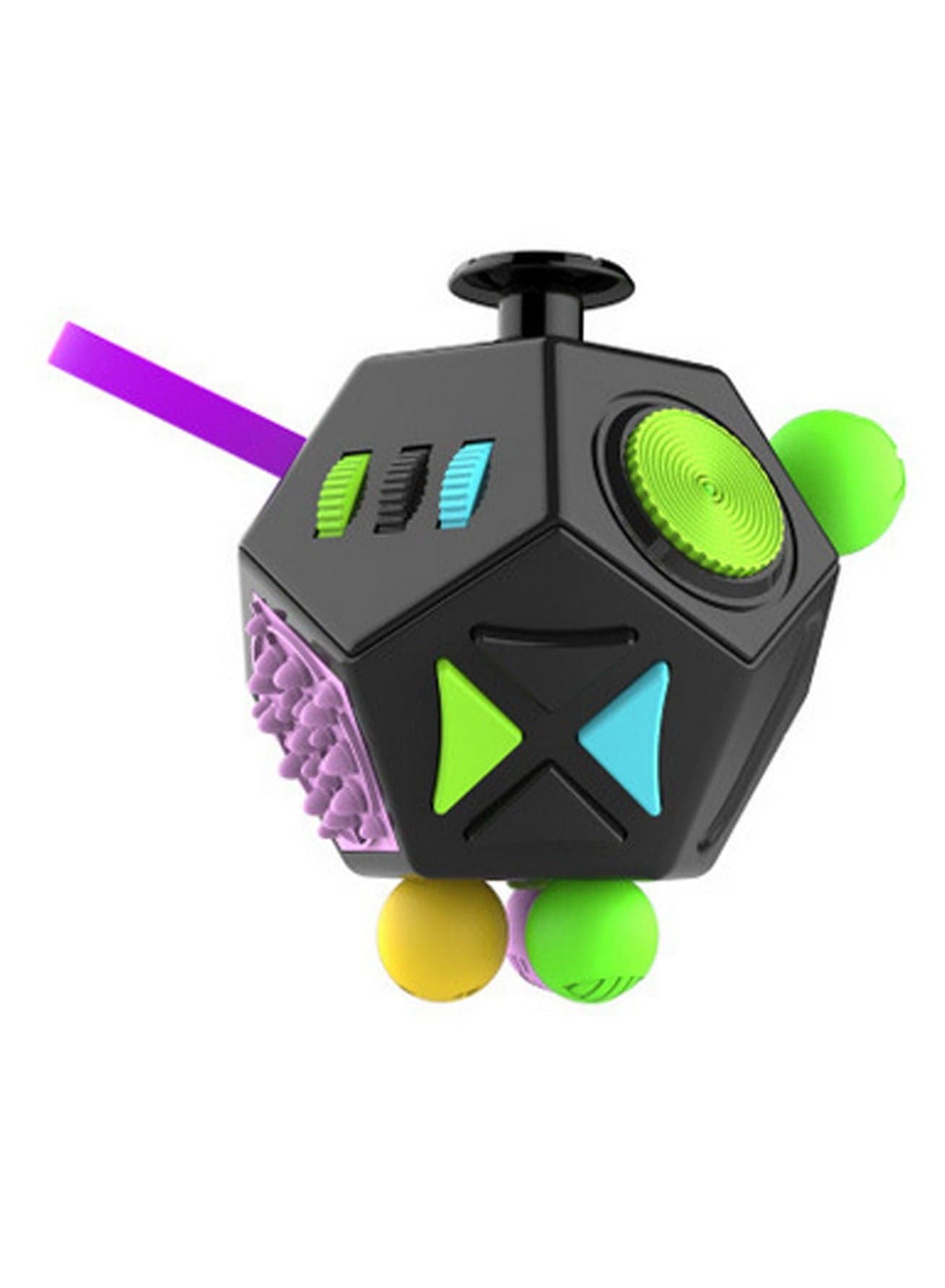 12 Sided Fidget Cube Dodecagonal Toy Stress Relief Anxiety Anti Depression Cube for Kids and Adults with ADD, ADHD, OCD, Autism, Stress Relief Toys, Birthday Gifts