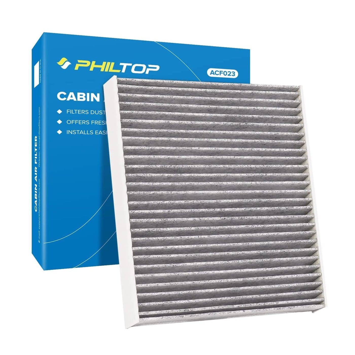PHILTOP Cabin Air Filter Replacement for CF12157 Camry RAV4 Corolla RX350 Prius ES350 Avalon CX9 ES300h RX450h highlander etc Premium Cabin Filter with Activated Carbon Filter