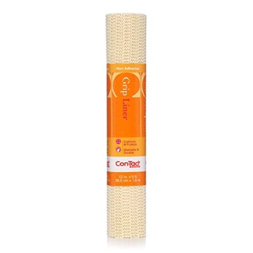 KITTRICH CORP ConTact Brand Grip NonAdhesive NonSlip Shelf Liner and Drawer Liner Almond 12 x 5