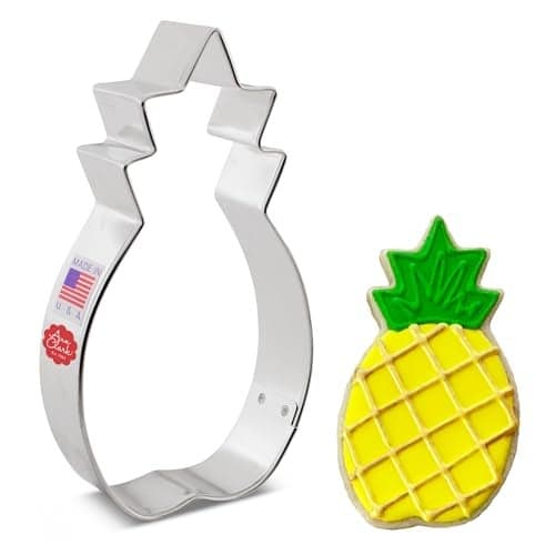 Ann Clark Pineapple Fruit Cookie Cutter, Extra Large 5” Made in USA