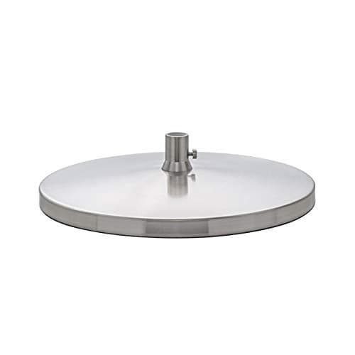 Desk Lamp Base for Slimline Models – Non-Slip Freestanding Stand - Compatible with D35108, D35107, D35106 – Brushed Steel Finish