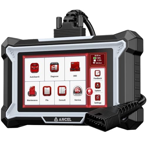ANCEL DS100 OBD2 Scanner - ABS, SRS, Transmission & Check Engine Code Reader with 7 Reset, Oil/Brake/BMS/SAS/ETS Reset, ABS Auto Bleeding, Gear Learning, Lifetime Free Update, Online Customer Service