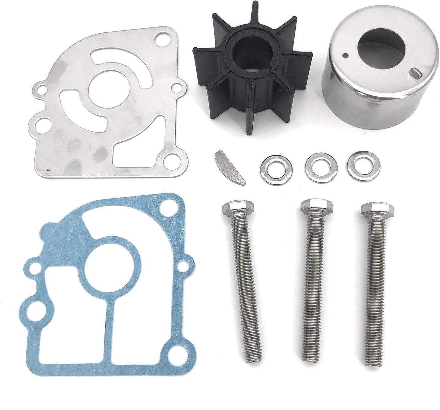 Water Pump Impeller Repair Kit for Nissan Tohatsu 9.9 15 18 20 HP Outboard