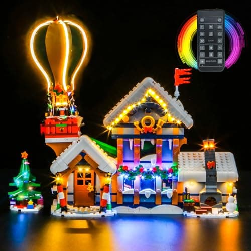 BrickBling LED Light Compatible with Lego Santas Post Office Christmas Dcor Lights Compatible with Lego 10339 Holiday Lighting KitNot Included The Model RC Version Light