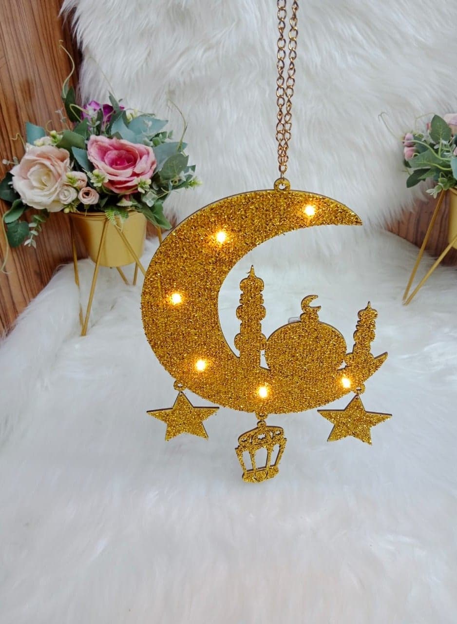 Eid Mubarak LED Candle Light Ramadan Decorations for Home Islamic Muslim Party Eid Decor Kareem Ramadan