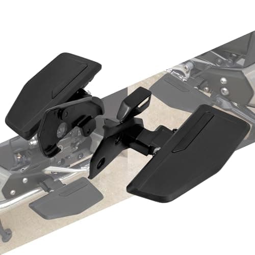 HCmotorku Motorcycle Driver Floorboards Rider Front Footpegs Pedal Foot Peg Fit For Honda Gold Wing GL1800 GL1800BD DCT GL1800DA 2018-2023 (Black)