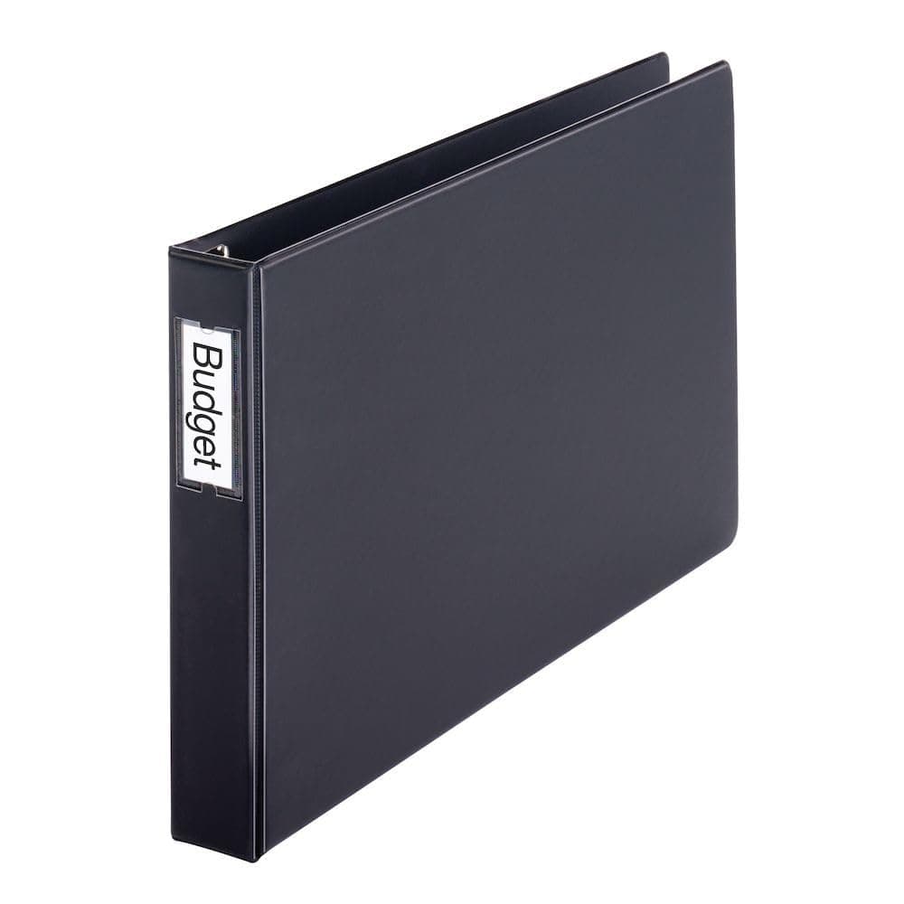 Cardinal 12122 Premier Easy Open 11 x 17 Locking Slant-D Ring Binder, 1 1/2" Cap, Black