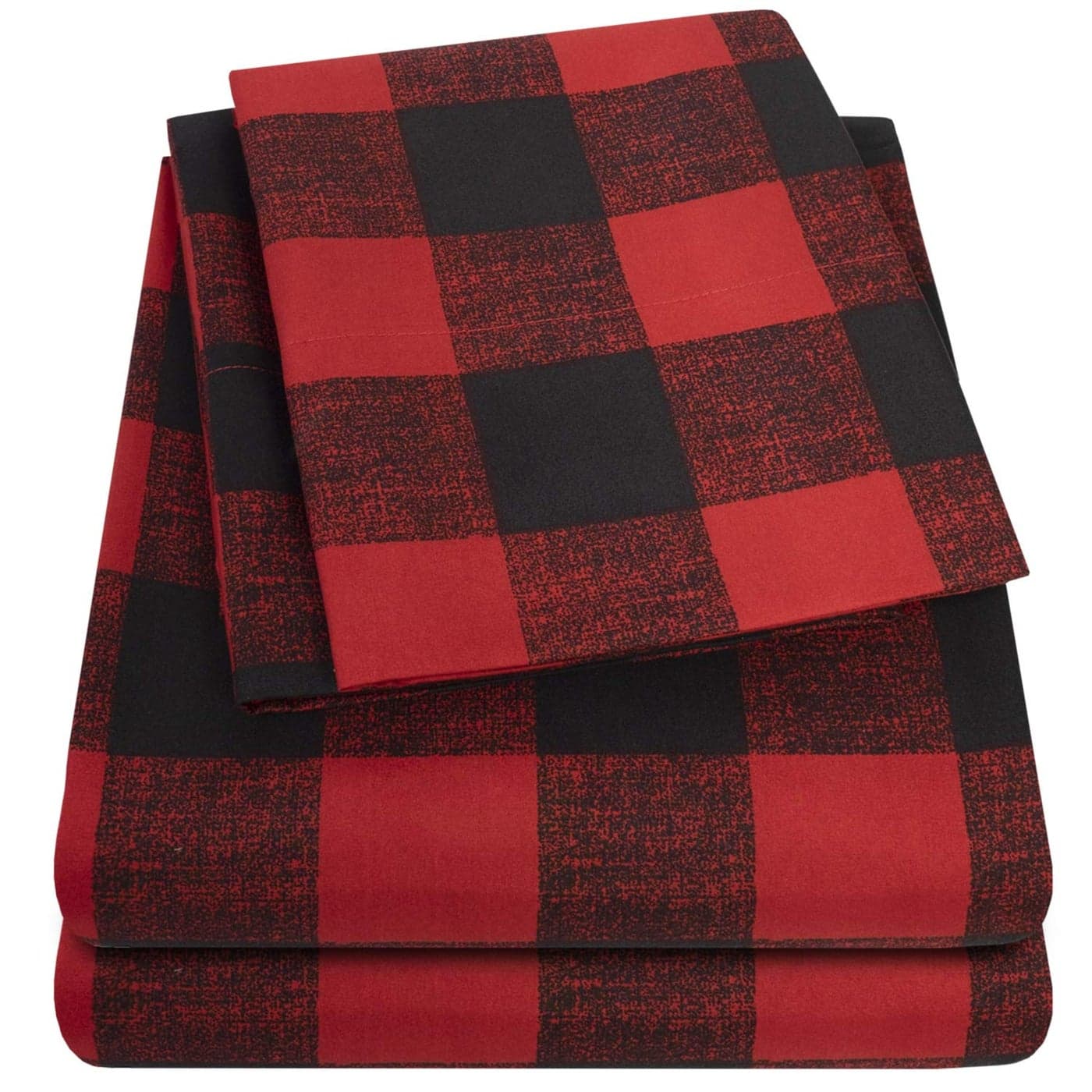1500 Supreme Collection Buffalo Print Sheet Set Queen Size Luxury Bed Sheets Set with Deep Pocket Wrinkle Free Bedding Queen BurgundyBlack Buffalo Print