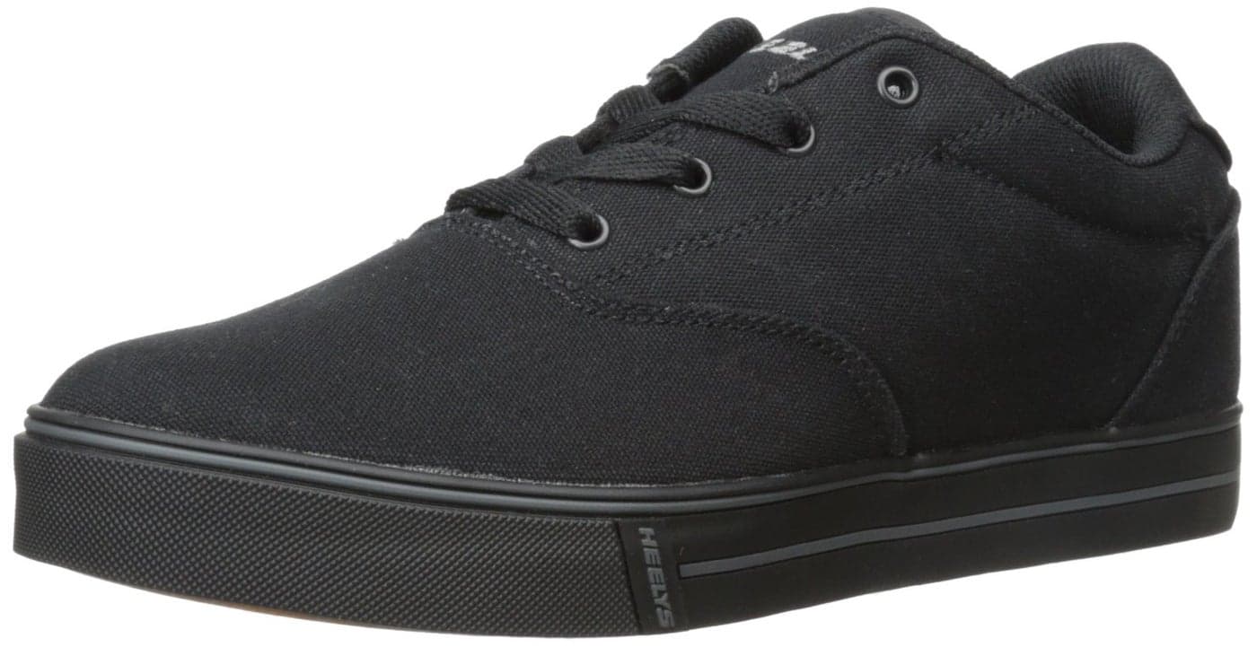 Heelys LaunchK Skate Shoe Black Canvas 3 M US Little Kid