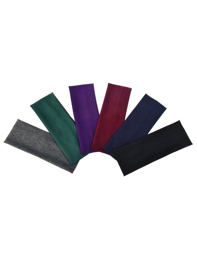 6-Piece Stretch Yoga Headband Set 7.87 x 2.76inch