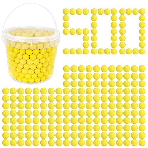 500 Rounds Refill Pack Balls Ammo Bulk Compatible with Nerf Rival Gun TiopLior Yellow Foam Bullet Ball Replacement Refill Pack for Rival Blasters Toy Blasters GunHIR HighImpact Rounds