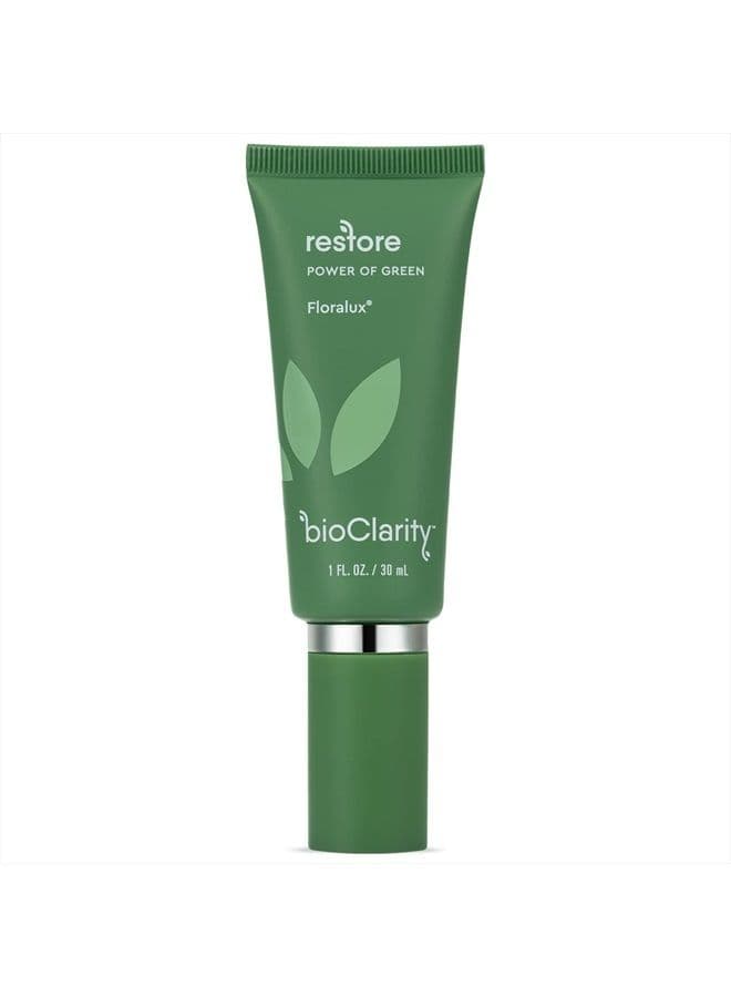 bioClarity Restore, Gel-Based Serum | 100% Vegan, Clean Ingredients | Contains Floralux Naturally made from Chlorophyll (1 Fl Oz)