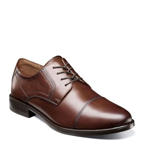 Florsheim mens Medfield Cap Toe Oxford Dress Shoe, Cognac, 9.5 US