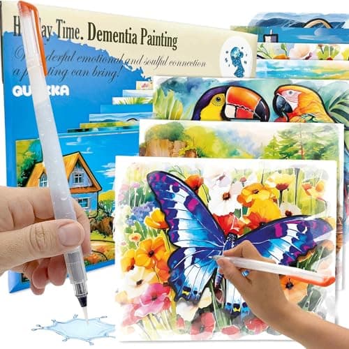 QUOKKA Water Painting Dementia Activities for Seniors Tropics Vacation Memories Alzheimers Products for Elderly Activities for People with Dementia Crafts for Seniors