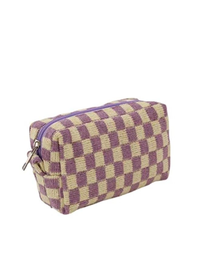 Small Cosmetic Bag Cute Makeup Bag Y2k Accessories Aesthetic Make Up Bag Y2k Purse Cosmetic Bag for Purse Purple