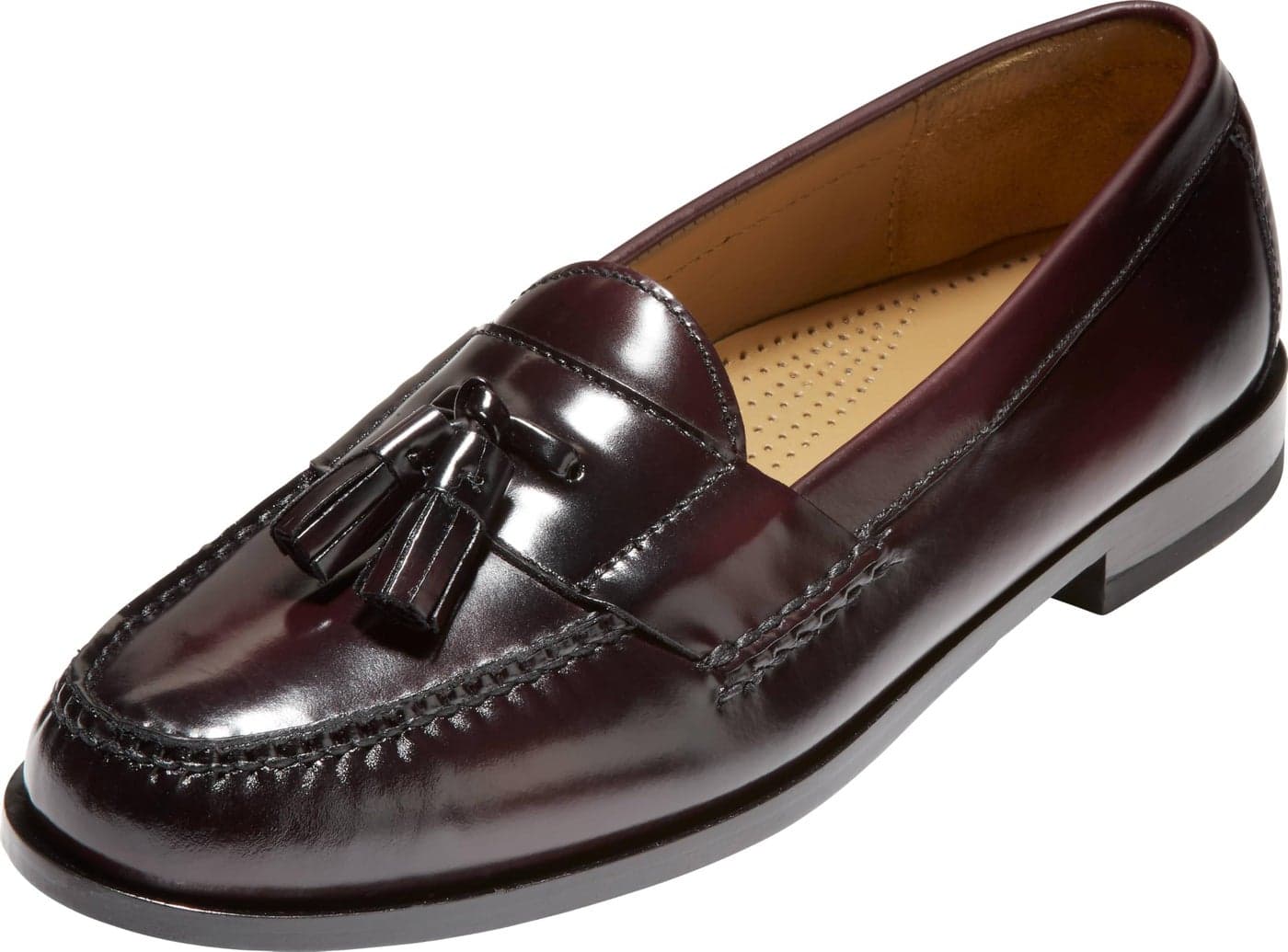 Cole Haan Men's Pinch Tassel Loafer, Burgundy, 12 E US
