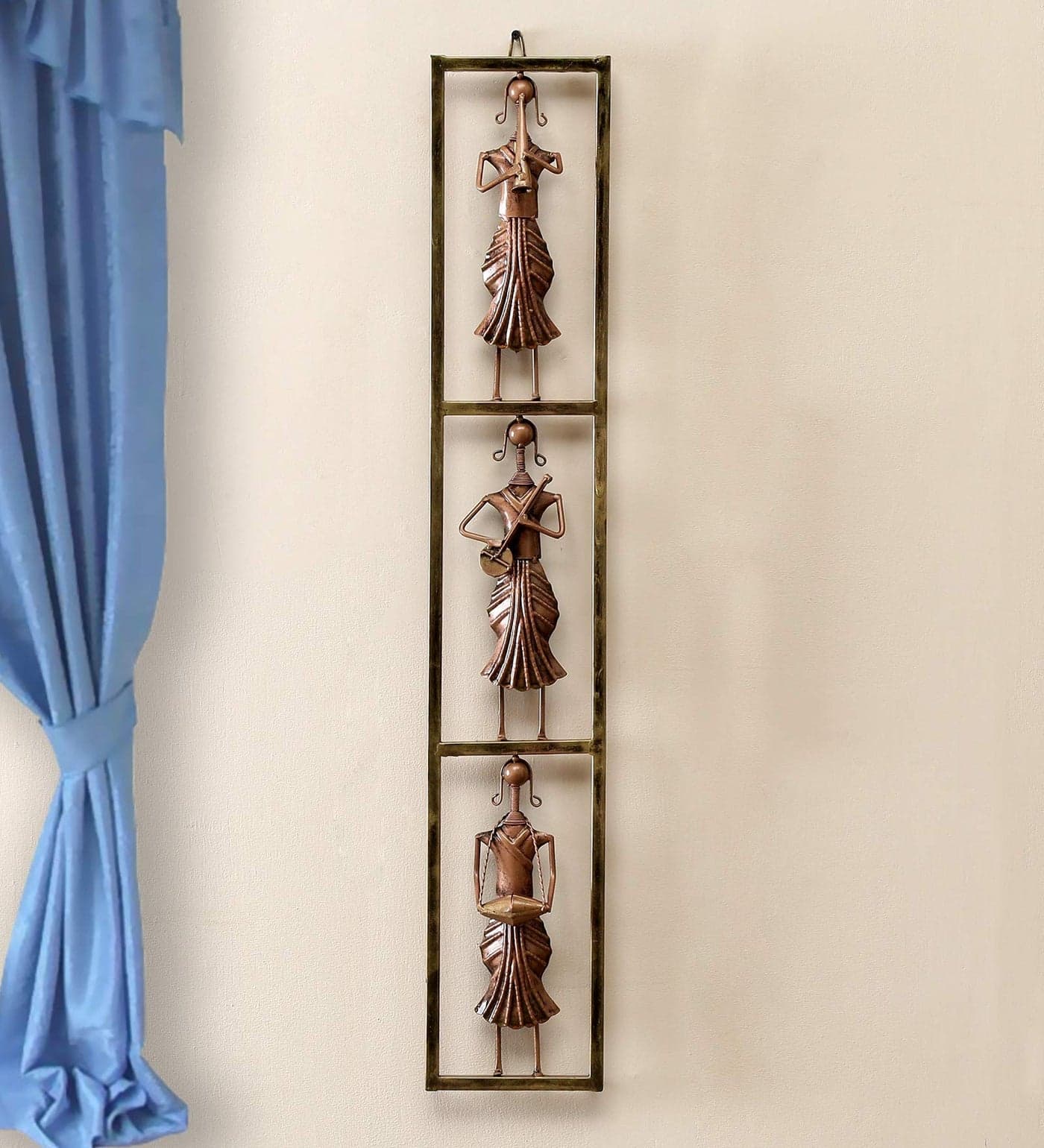 Medieval Arts Wall Art Decorative Iron Musicians Wall Hanging Showpiece Frame for Home Decor (Style 14,Multicolour)