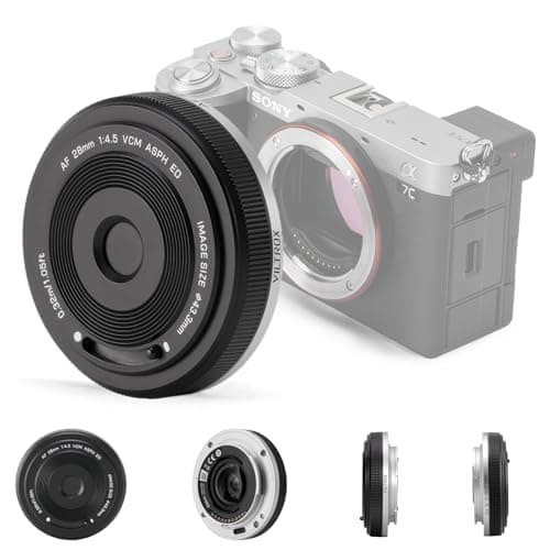 VILTROX 28mm F45 EMount UltraThin Pancake Lens Auto Focus 28 mm f45 FE ChipsSize Full Frame Wide Angle Lens for Sony a7 a7R a7S a7C a7RII a7SII a7SIII a7III a7RIII a7IV a7RIV a9 a9II