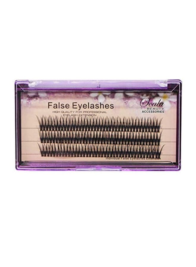 Bodermincer 120pcs D Curl 12D Fish Tail Lash Clusters Natural Soft Long PBT Mink False Eyelashes Individual Lashes Handmade Fake Eyelashes Extension 8mm