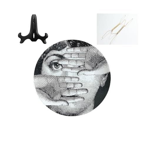 Beccalame Decorative Plates Handmade Ceramic Ornament for Home&Office Wall Decors (with Hanger) (F10)