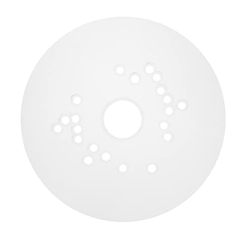 Jasper Tools Model 575 Base Plate Adapter for Plunge Routers | Allows for Perfect and Accurate Circles Cutting, Allows for Easy attaching of Guiding Stencils, (Transparent)
