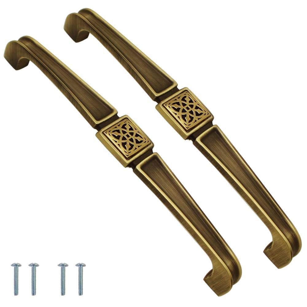 VOLO Antique Brass and Pvd Gold Design Wardrobe DoorCabinet DoorDrawer Pull Handle for KitchenOfficeBedroomSliding Closet R122 160mm 4
