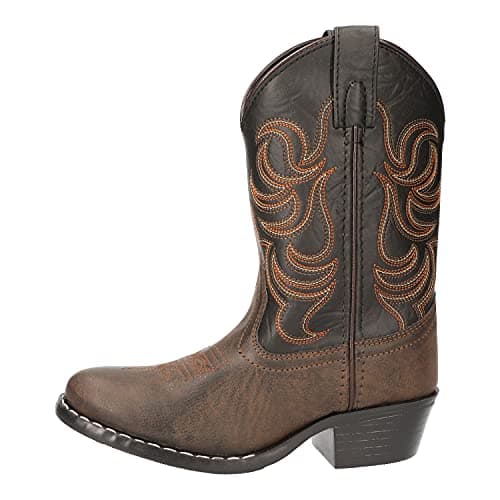 Smoky Mountain Boots Kids' Monterey Western Boot, Little Kids, Brown/Black, Medium, Size 2