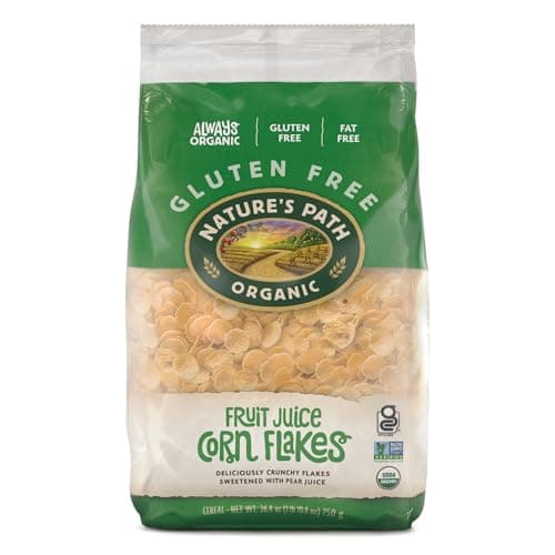 Nature's Path Organic Fruit Juice Corn Flakes, 26.4 oz (Pack of 1) Gluten Free, Non-GMO, Earth Friendly Packaging