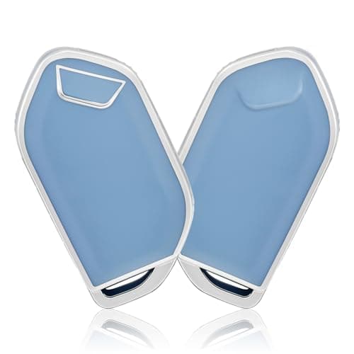 OFFCURVE Key Fob Cover for Kia Special Key Fob Case Cover Holder for Kia Telluride Sorento 2023 2024 Smart Key Fob Accessories Blue