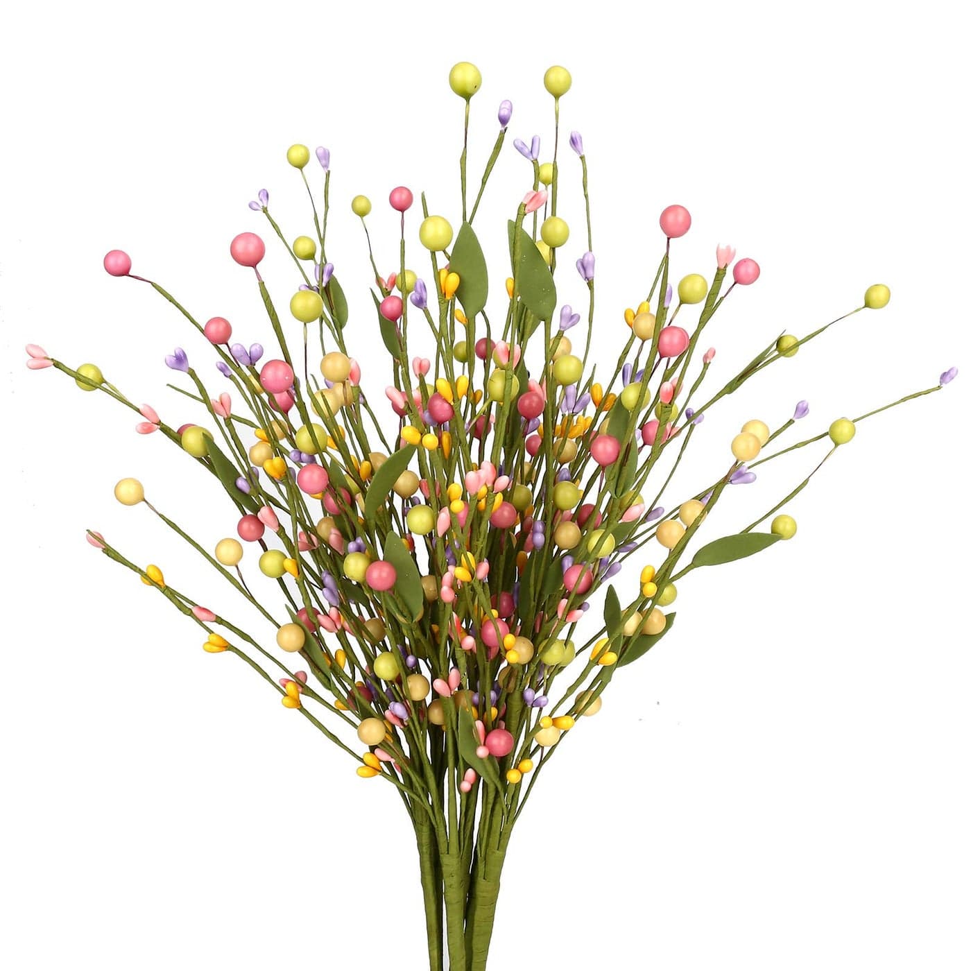 JFLORU 6 pcs Spring Berry Stems Artificial Berry Picks Easter Stems for Home Centerpiece Vase Windowsill Decor and Easter CelebrationSuitable for All Seasons