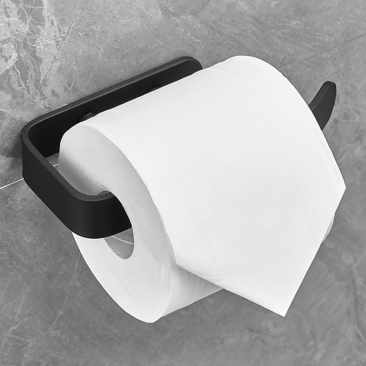 Plantex Space Aluminium Toilet Paper Roll HolderTissue Paper HolderToilet Tissue Paper Holder for Bathroom Accessories Black