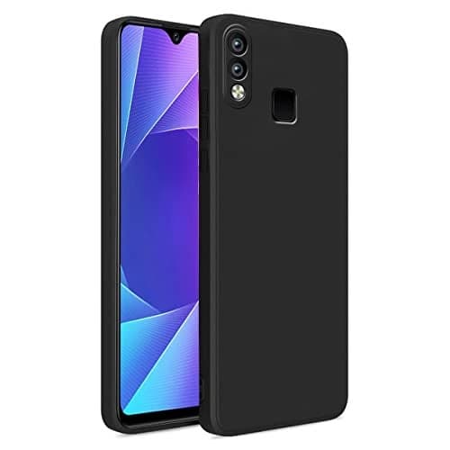 LIRAMARK Silicone Soft Back Cover Case for Vivo Y95 / Vivo Y93 / Vivo Y91 (Black)