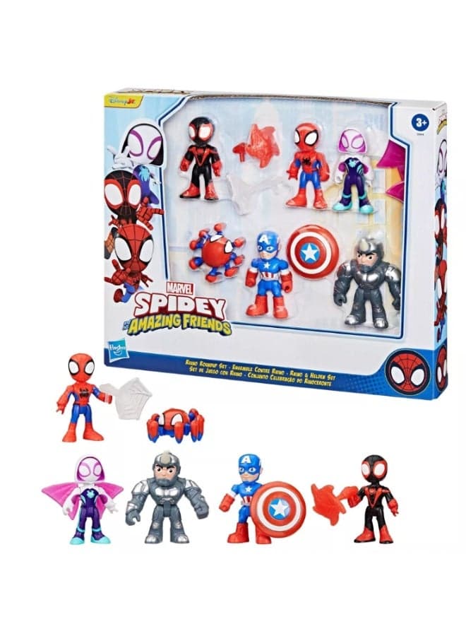 Hasbro Marvel Spidey and His Amazing Friends Rhino Roundup Set, Christmas Gifts for Kids