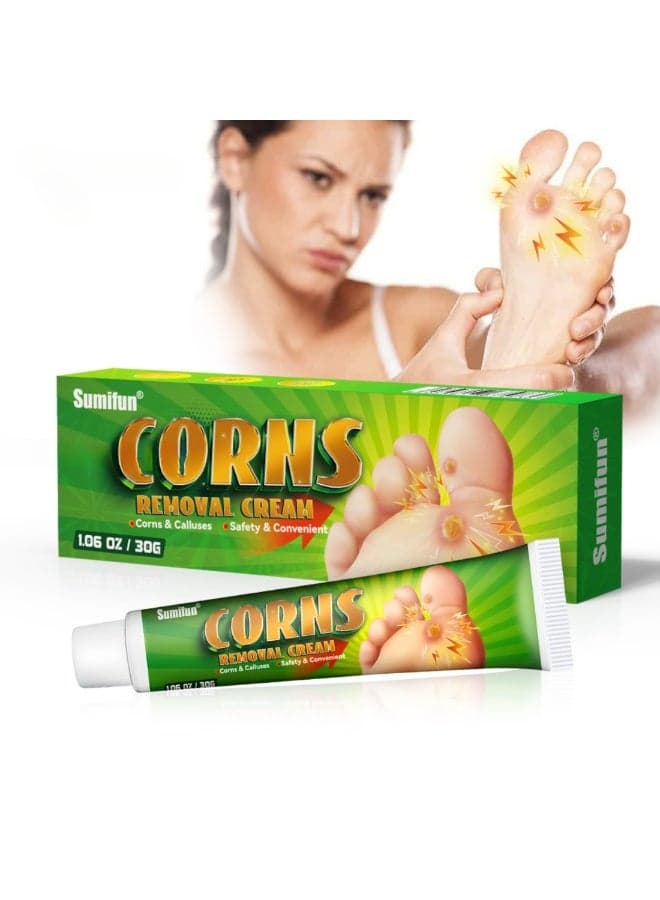 Fast-Acting Corn Removal Cream for Smooth, Pain-Free Feet This powerful formula targets stubborn corns and calluses, softening rough skin quickly while promoting comfort, smoother texture, and healthier-looking feet with consistent, easy daily application at home.