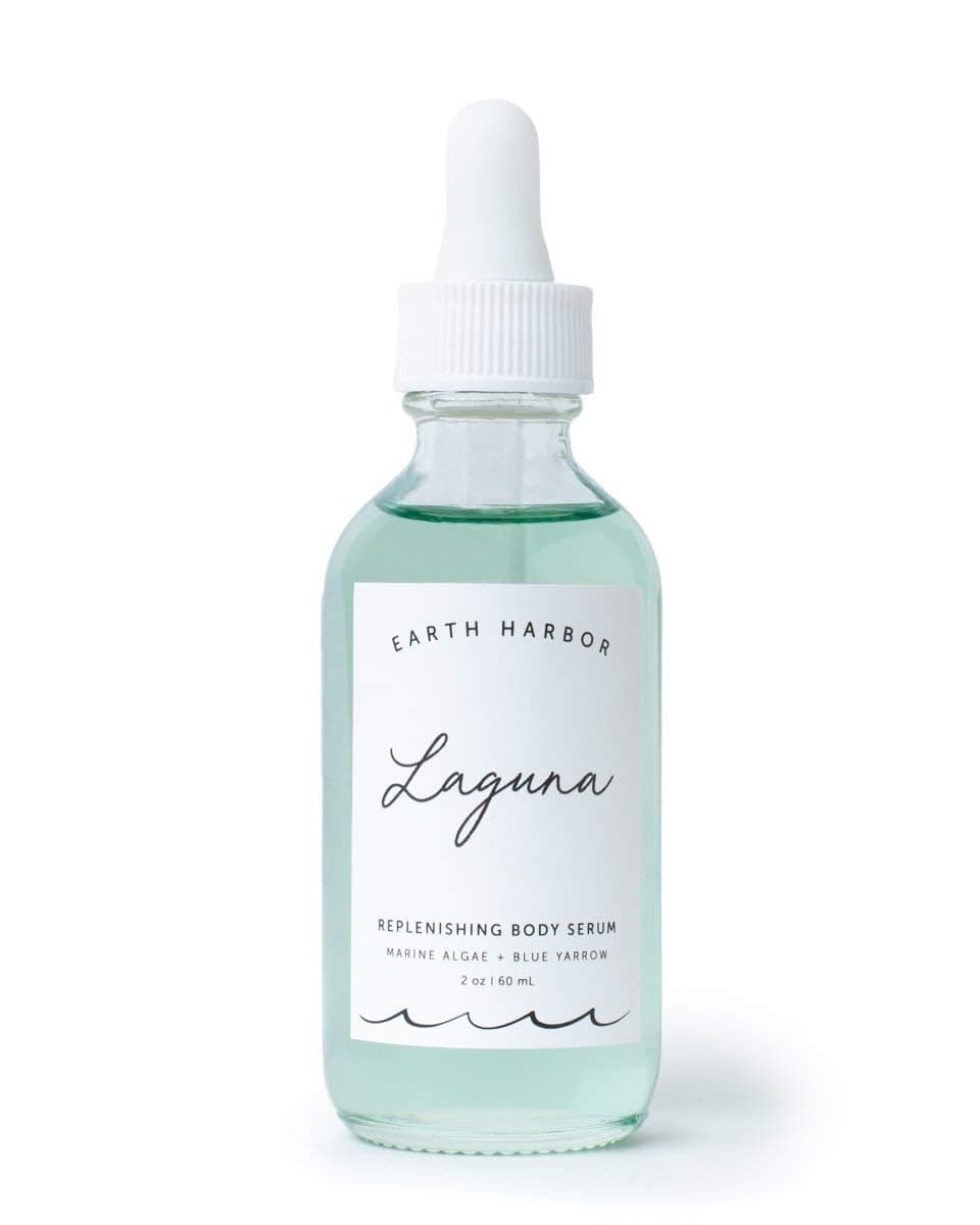 Earth Harbor LAGUNA Replenishing Body Serum Smoothes Complexion Sea Botanicals Blue Yarrow 100 PlantBased Sustainable 2 fl oz